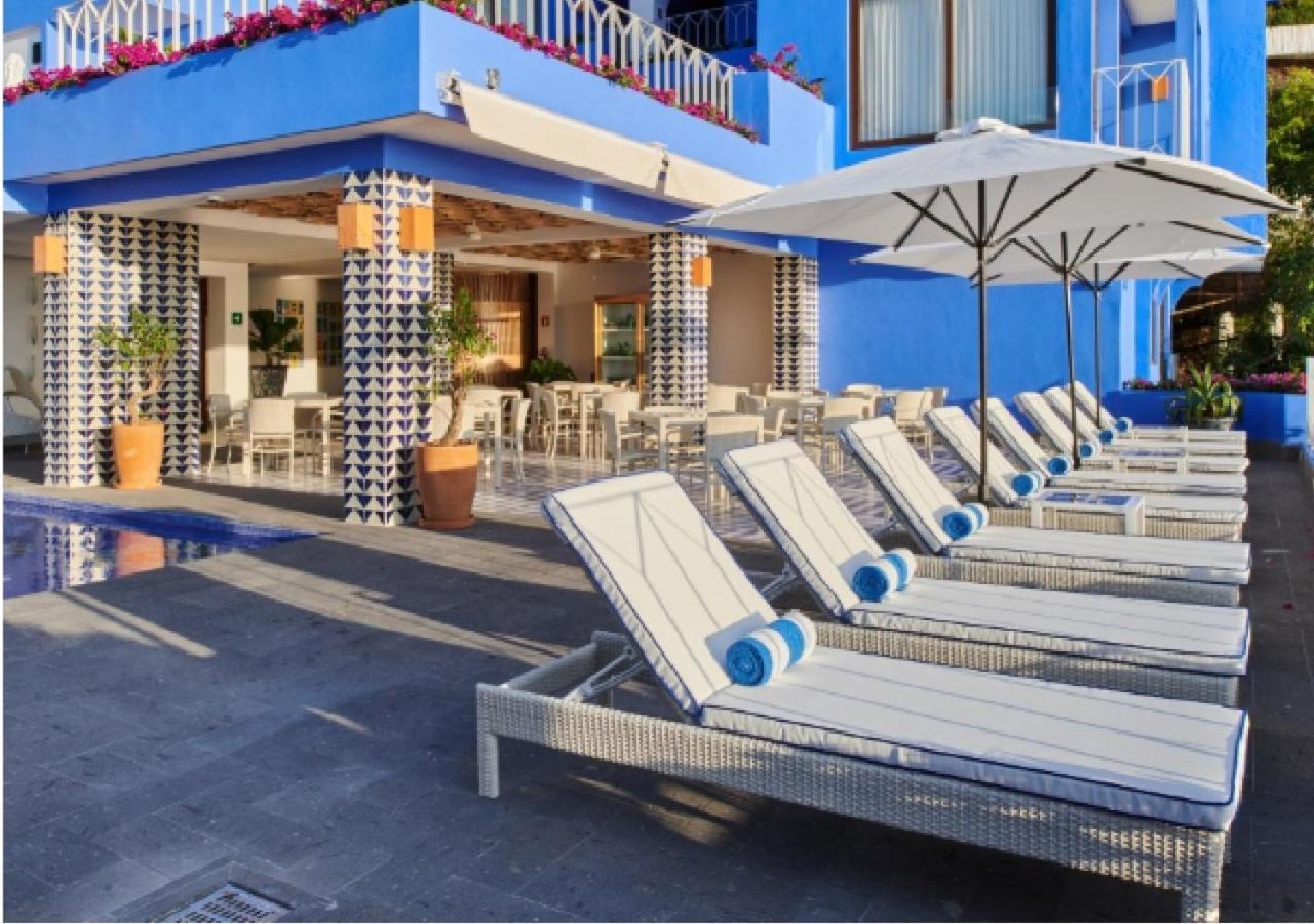 Hotel Luxury Patio Azul (Adults Only) ปูแอร์โตบาญาร์ตา ภายนอก รูปภาพ The pool at the Bel Air Hotel